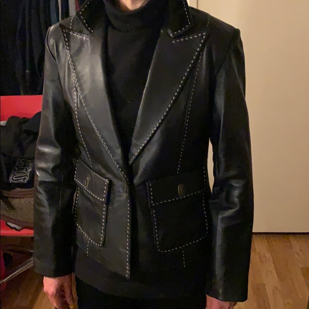 Women’s leather jacket by Margaret Godfrey